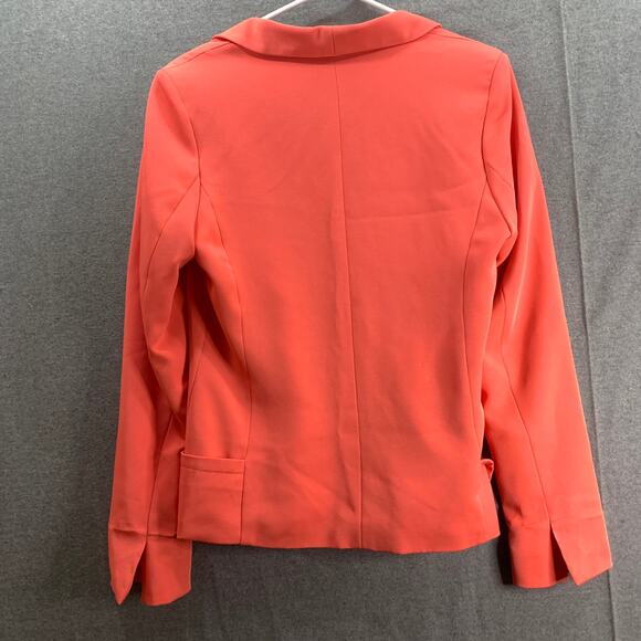 FOREVER 21 Suits Womens Size Large Orange Formal Top Blazer - Picture 2 of 8